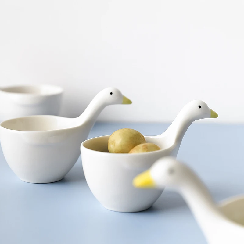 Cute Duck Bowls White Porcelain Cartoon Soy Condiment Dishes Ceramic Snack Seasoning Plates Kitchen Tableware Tomatio Sauce Dish
Cute Duck Bowls White Porcelain Cartoon Soy Condiment Dishes Ceramic Snack Seasoning Plates Kitchen Tableware Tomatio Sauce Dish