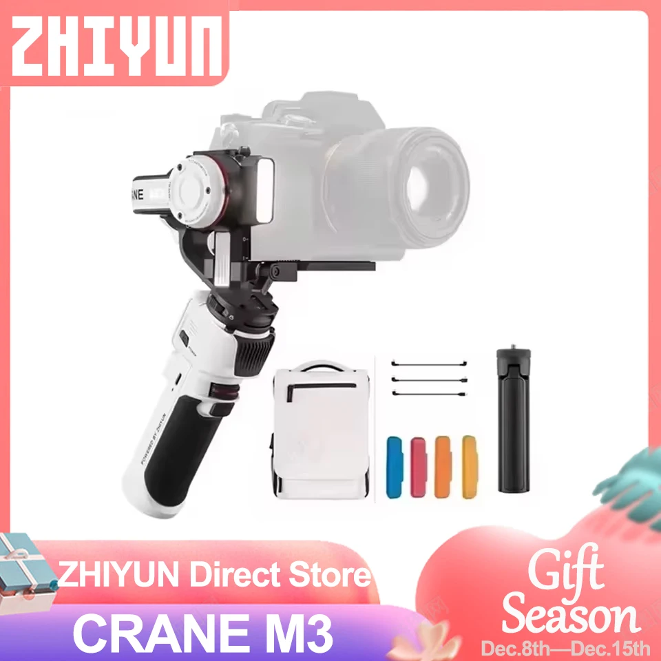 ZHIYUN CRANE M3 3-Axis Camera Gimbal Stabilizer Handheld Quick Release for Mirrorless Cameras Phone for Sony ZVE10 Canon Phone
ZHIYUN CRANE M3 3-Axis Camera Gimbal Stabilizer Handheld Quick Release for Mirrorless Cameras Phone for Sony ZVE10 Canon Phone