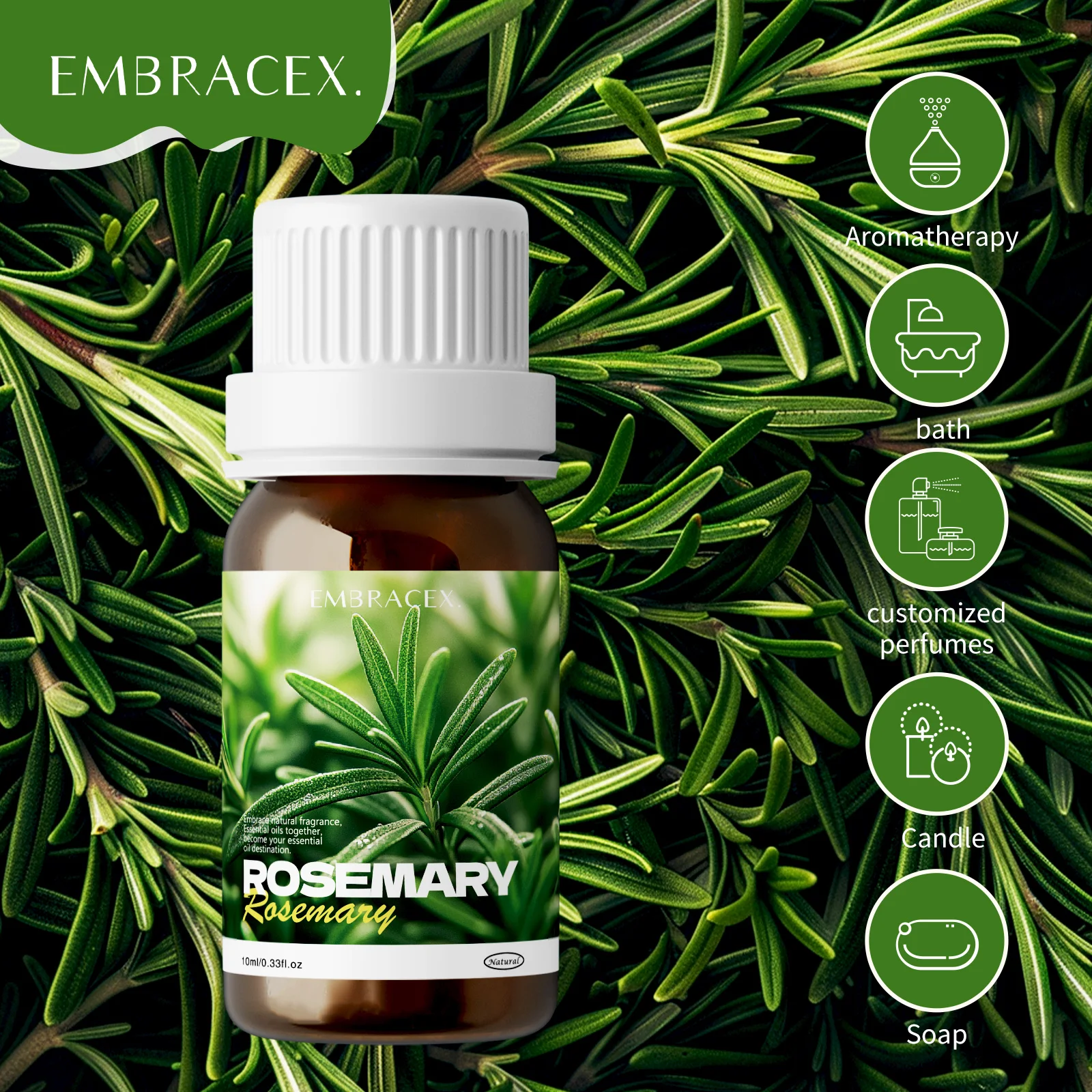 10ml Rosemary Essential Oils 100% Pure Natural Rosemary Oil Premium Grade Essential Oils For Hair Care,Skin, Aromatherapy
10ml Rosemary Essential Oils 100% Pure Natural Rosemary Oil Premium Grade Essential Oils For Hair Care,Skin, Aromatherapy