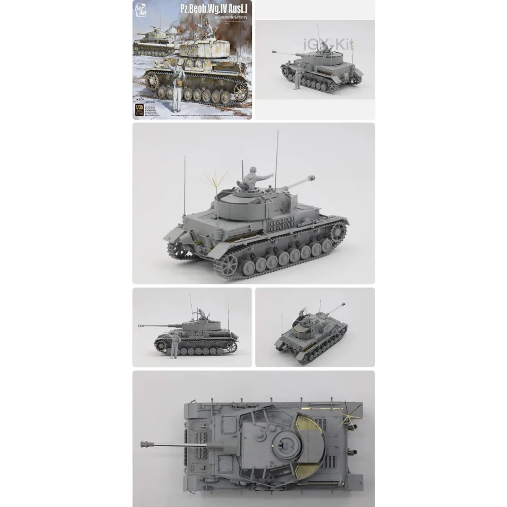 Border BT006 1/35 Scale German Pz Beob Wg IV Ausf J w/Commander & Infantry Tank Vehicle Plastic Model Building Kit Hobby Craft
Border BT006 1/35 Scale German Pz Beob Wg IV Ausf J w/Commander & Infantry Tank Vehicle Plastic Model Building Kit Hobby Craft