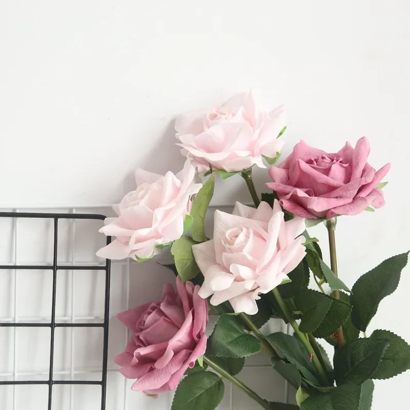 Wet feel rose glued simulated flower home decoration wedding road lead flower wall fake flower MW59995
Wet feel rose glued simulated flower home decoration wedding road lead flower wall fake flower MW59995