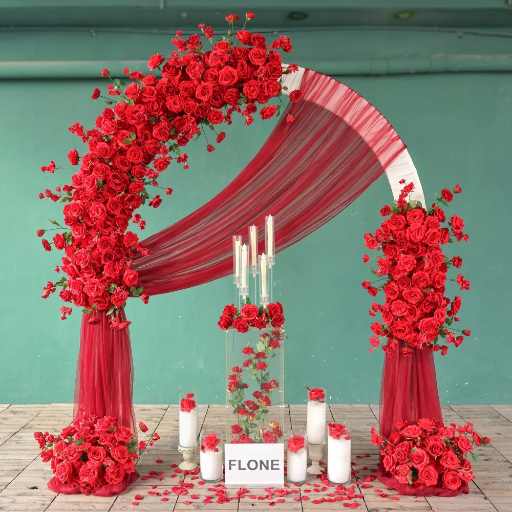 Birthday Party Props Luxury Red Rose Artificial Rose Floral Arrangement for Wedding Event Backdrop Decoration Customized FL3067
Birthday Party Props Luxury Red Rose Artificial Rose Floral Arrangement for Wedding Event Backdrop Decoration Customized FL3067