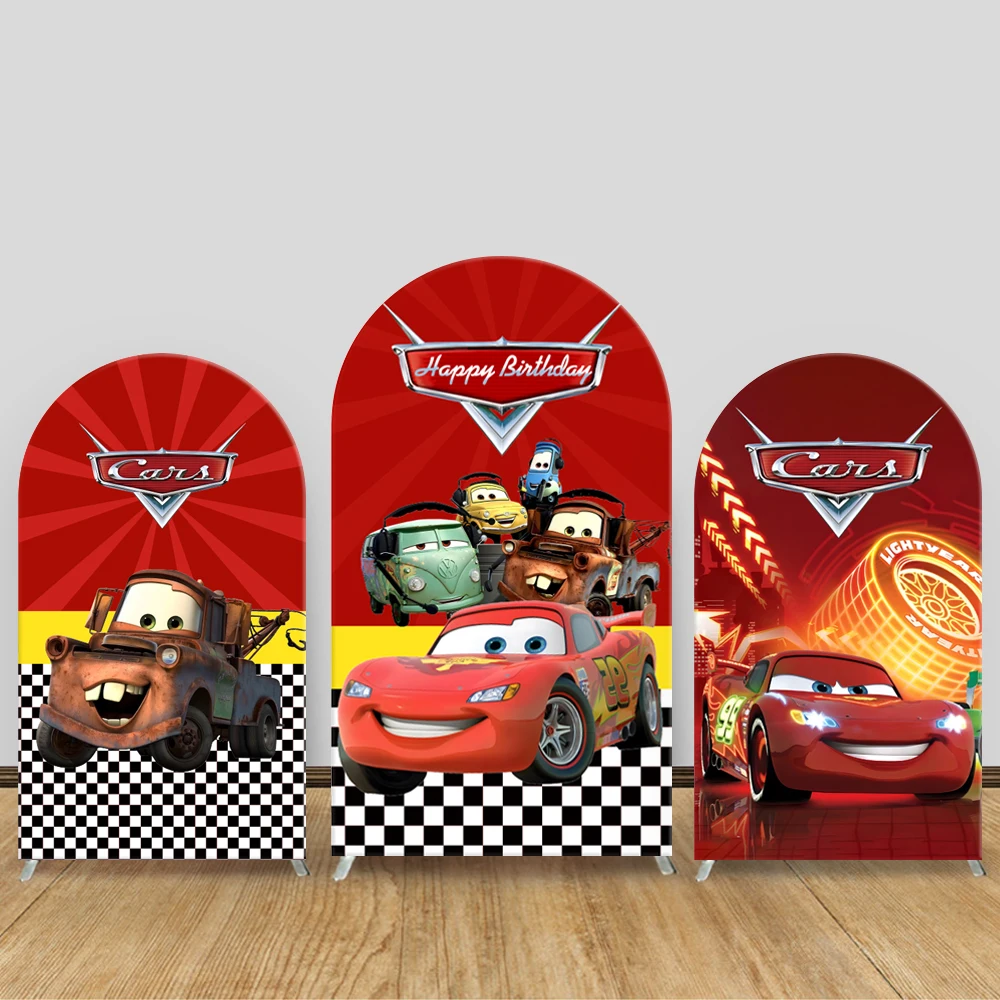 Cars Arch Backdrop Cover Lightning McQueen Racing Disney Theme Kids Boys Birthday Baby Shower Party Decor Photograph Background
Cars Arch Backdrop Cover Lightning McQueen Racing Disney Theme Kids Boys Birthday Baby Shower Party Decor Photograph Background