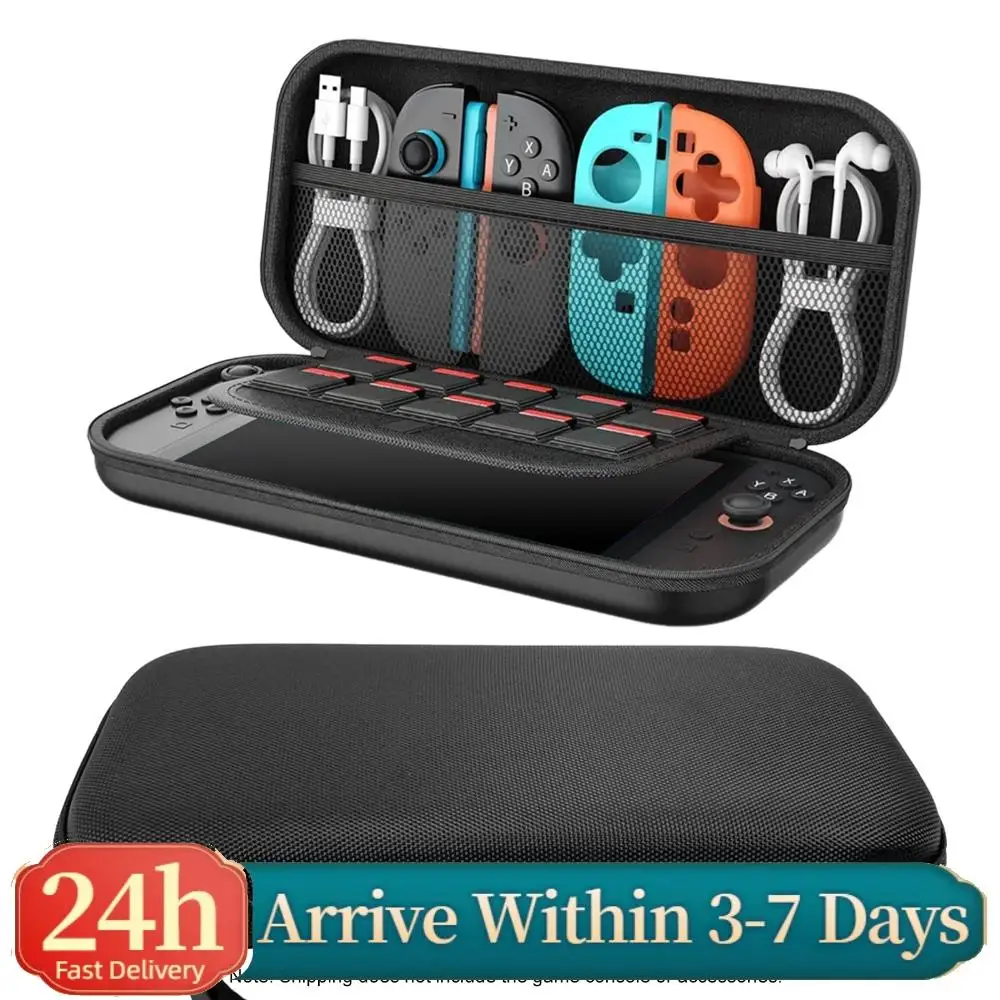Портативный дорожный чехол с сетчатыми карманами, жесткая переносная сумка для путешествий с 10 слотами для игровых карт, разработанная для Nintendo Switch 2
Портативный дорожный чехол с сетчатыми карманами, жесткая переносная сумка для путешествий с 10 слотами для игровых карт, разработанная для Nintendo Switch 2