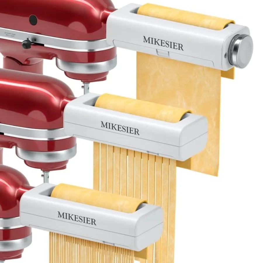3 Pieces Pasta Maker Attachment for Kitchenaid Stand Mixers, Noodle Maker 3 PCs Set of Pasta Roller Fettuccine Cutter Spaghetti
3 Pieces Pasta Maker Attachment for Kitchenaid Stand Mixers, Noodle Maker 3 PCs Set of Pasta Roller Fettuccine Cutter Spaghetti