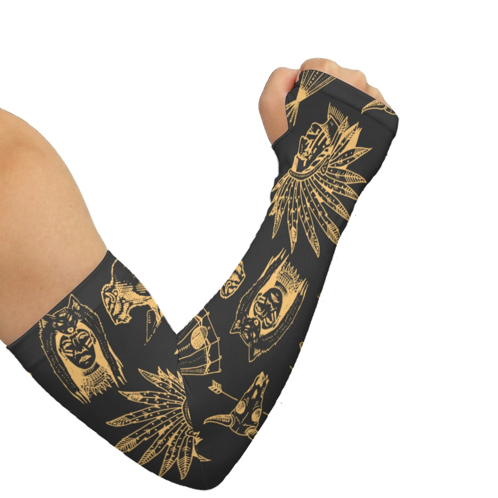 Tribal Totem Arm Sleeves for Men Women Fashion Breathable Anti-Slip Sleeves Gardening Outdoor Fitness Hiking Protective Sleeves
Tribal Totem Arm Sleeves for Men Women Fashion Breathable Anti-Slip Sleeves Gardening Outdoor Fitness Hiking Protective Sleeves