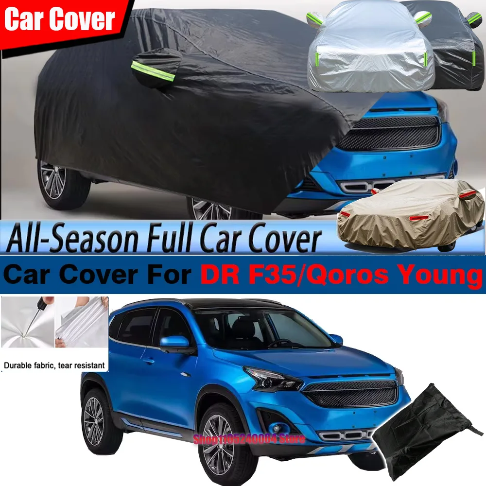 Black Car Cover For DR F35 Qoros Young 2016-2025 SUV Anti UV Sun Shade Snow Rain Scratch Prevent Cover Waterproof
Black Car Cover For DR F35 Qoros Young 2016-2025 SUV Anti UV Sun Shade Snow Rain Scratch Prevent Cover Waterproof