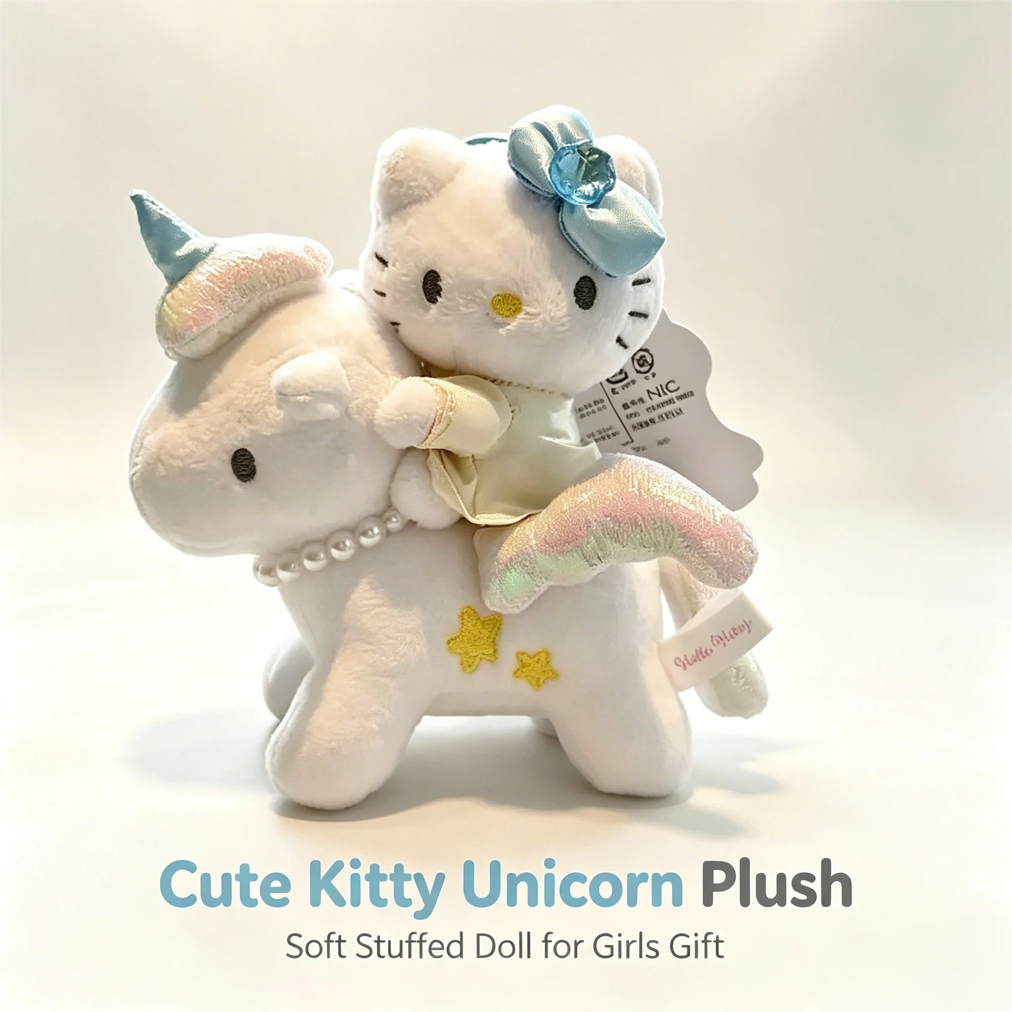 Cute Aesthetic Hello Kitty Unicorn Angel Plush Doll Keychain With Pearl Decor Lovely Bag Charm Ornament Gift for Kids Girls
Cute Aesthetic Hello Kitty Unicorn Angel Plush Doll Keychain With Pearl Decor Lovely Bag Charm Ornament Gift for Kids Girls