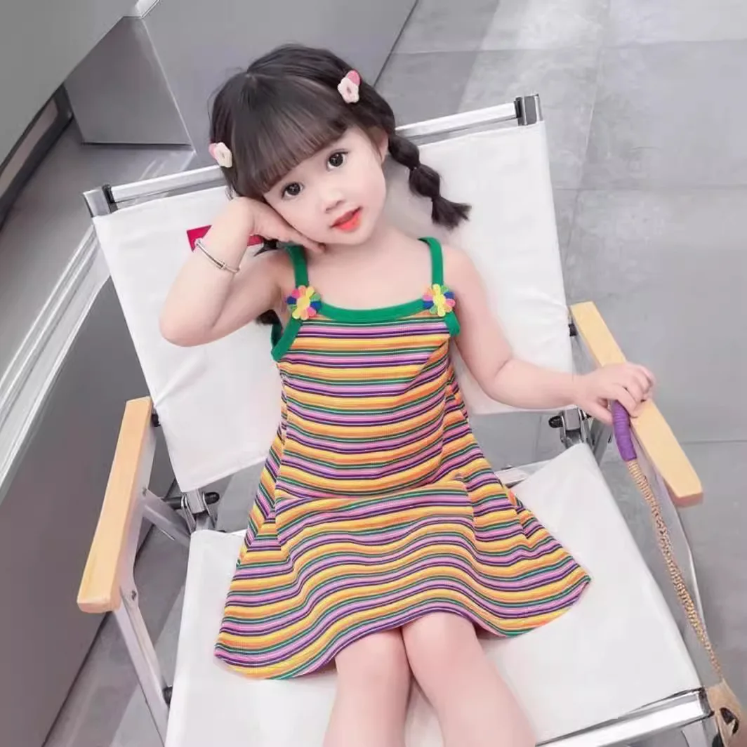 Children Suspender Striped Skirts Cute Girls Baby Princess Summer Casual Vest Dresses Fashion Versatile Student Kids Short Skirt
Children Suspender Striped Skirts Cute Girls Baby Princess Summer Casual Vest Dresses Fashion Versatile Student Kids Short Skirt