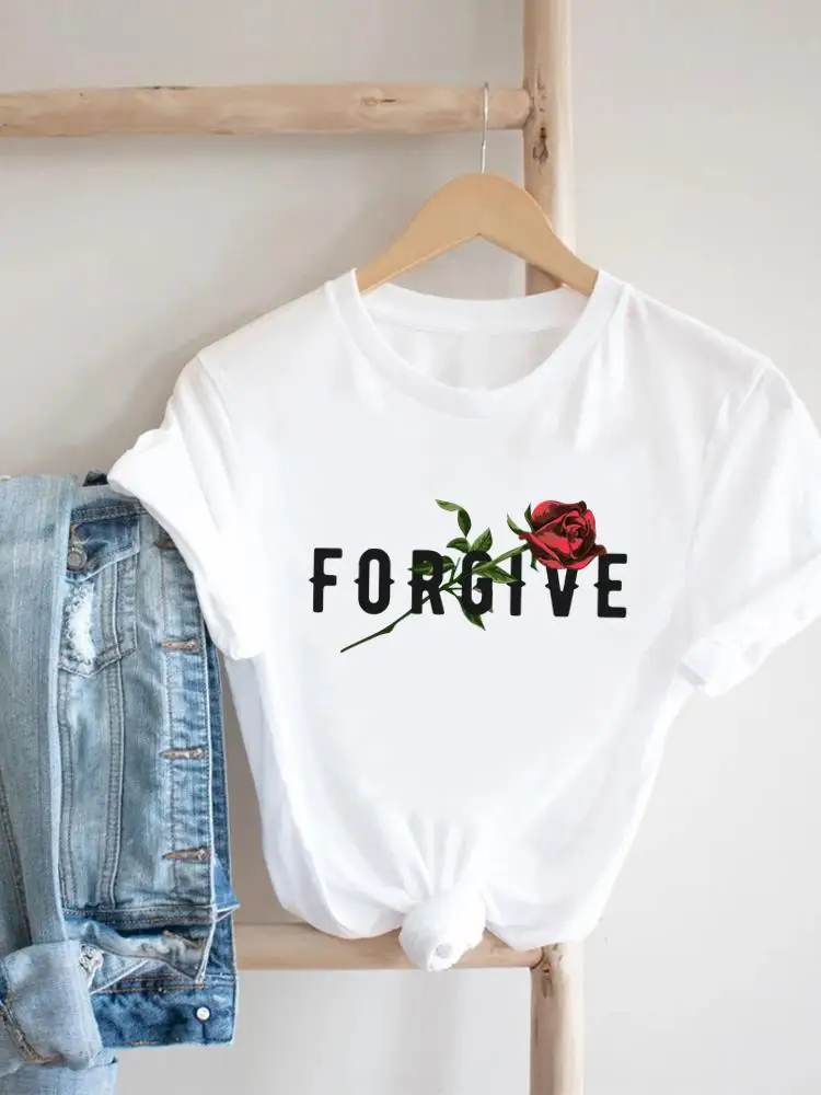 Letter Flower Sweet 90s Trend Cute Print T-shirt Short Sleeve Tee Top Women Fashion Casual Clothing Female Graphic T Shirt
Letter Flower Sweet 90s Trend Cute Print T-shirt Short Sleeve Tee Top Women Fashion Casual Clothing Female Graphic T Shirt