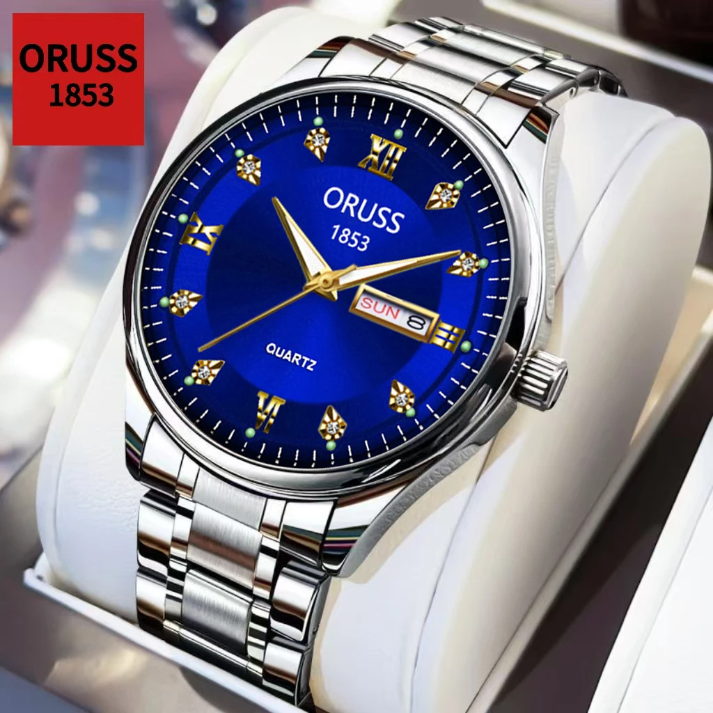 ORUSS Original Luxury Quartz Luminous Watch Men's Watch for Men Freeshiping Fashion Wristwatches Stainless Steel Waterproof New
ORUSS Original Luxury Quartz Luminous Watch Men's Watch for Men Freeshiping Fashion Wristwatches Stainless Steel Waterproof New