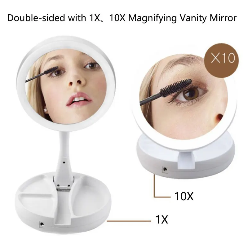 1X 10x Magnifying Vanity Mirror with LED Lighted Flexible Foldable Desk Makeup Mirror Lighting Dressing Makeup Lamp
1X 10x Magnifying Vanity Mirror with LED Lighted Flexible Foldable Desk Makeup Mirror Lighting Dressing Makeup Lamp