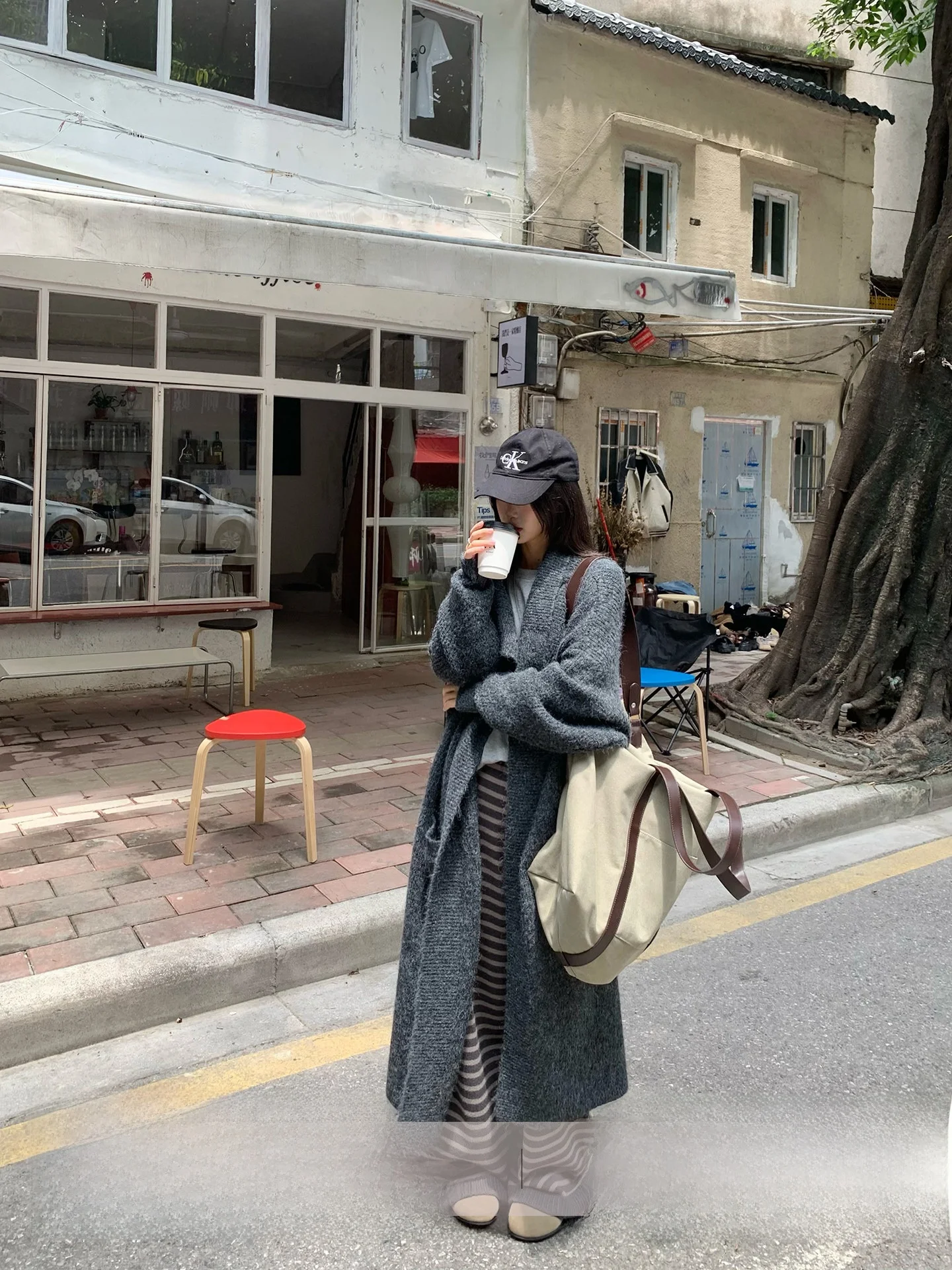 ay Knitted Sweater Top Mid-Length Lazy Feel Women's Autumn Winter High-End Coat Simple Straight Tube Sle Long Sve
ay Knitted Sweater Top Mid-Length Lazy Feel Women's Autumn Winter High-End Coat Simple Straight Tube Sle Long Sve