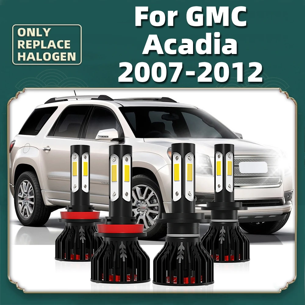 LED Headlights High Low Beam Turbo Lamps 6000K COB Chip 360° Four-side Car Bulb 12V For GMC Acadia 2012 2011 2010 2009 2008 2007
LED Headlights High Low Beam Turbo Lamps 6000K COB Chip 360° Four-side Car Bulb 12V For GMC Acadia 2012 2011 2010 2009 2008 2007