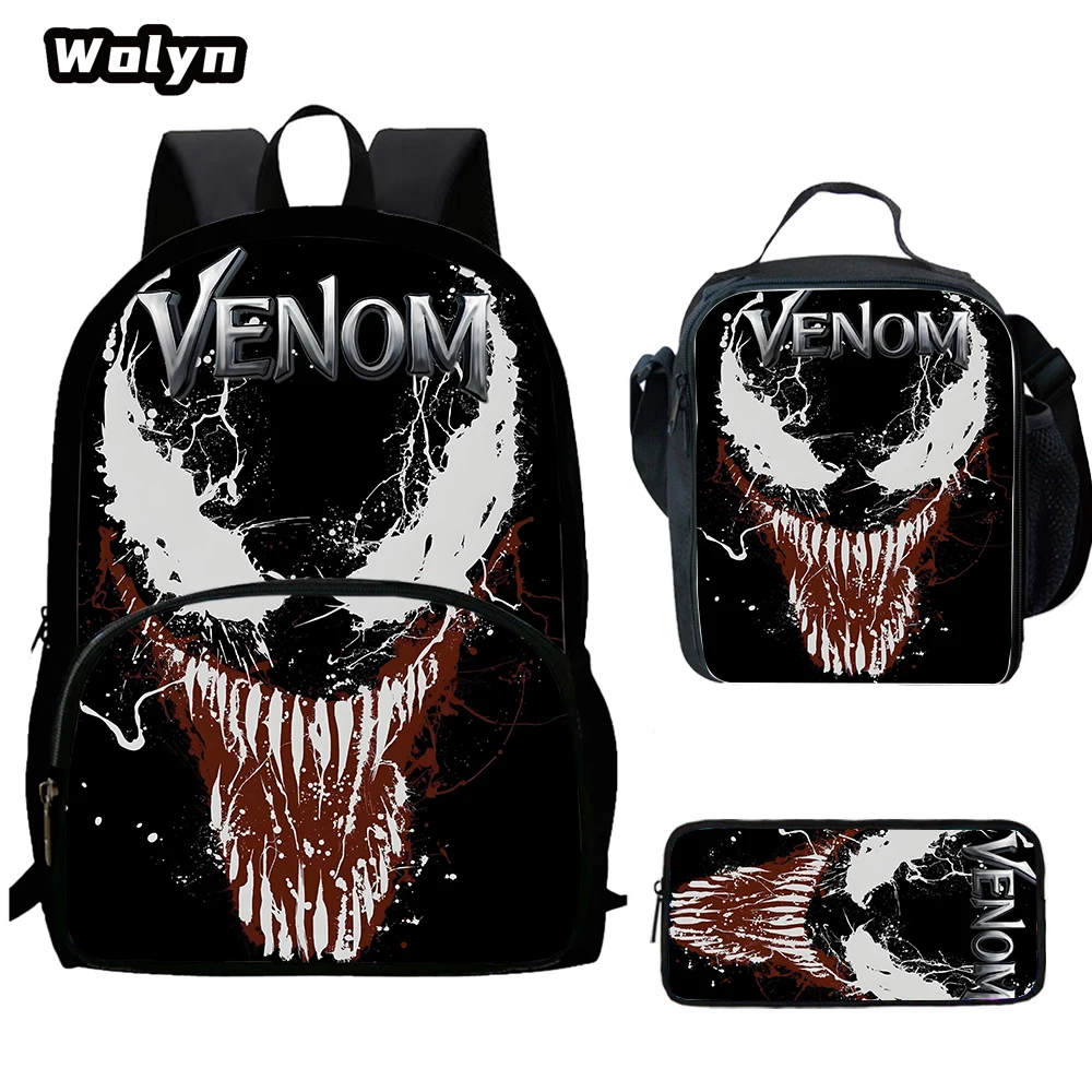 Cartoon venom Child Backpack with Front Pocket,Lunch Bags,Pencil Bags for Aged 5-10,Cartoon venom School Bags for Boys Girls
Cartoon venom Child Backpack with Front Pocket,Lunch Bags,Pencil Bags for Aged 5-10,Cartoon venom School Bags for Boys Girls