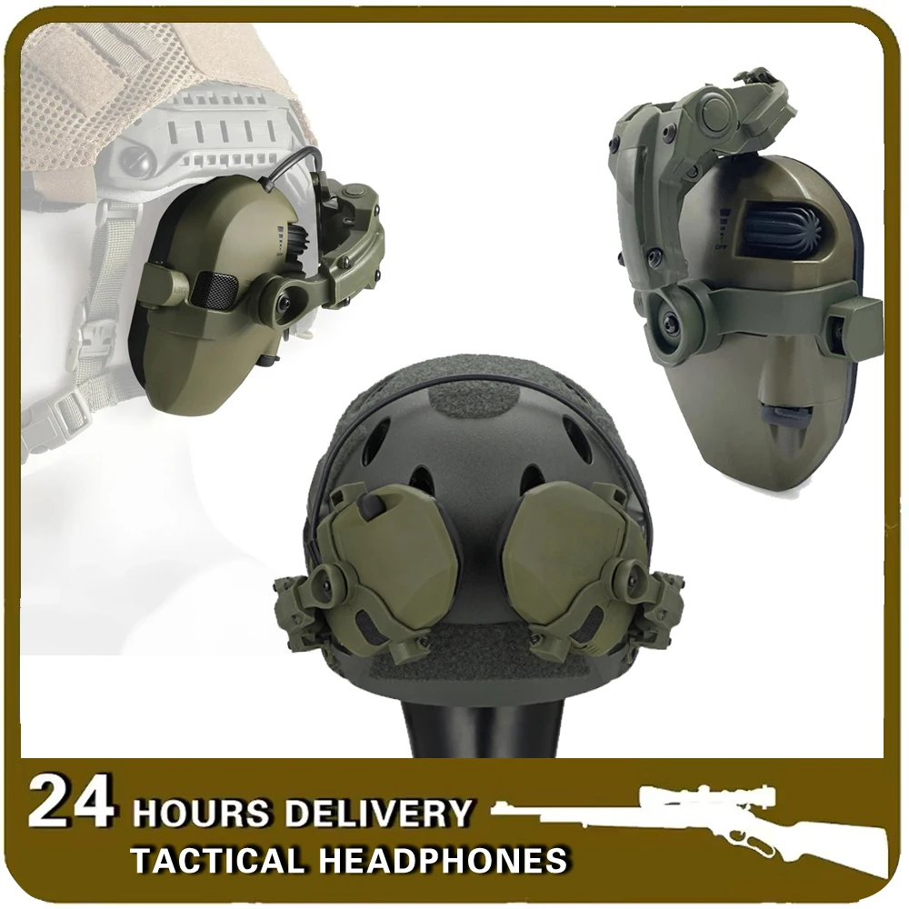 Anti-noise Tactical Headset With Arc Rail Kit Compatible With FAST And Wendy Helmets For Hunting And Shooting Hearing Protection
Anti-noise Tactical Headset With Arc Rail Kit Compatible With FAST And Wendy Helmets For Hunting And Shooting Hearing Protection