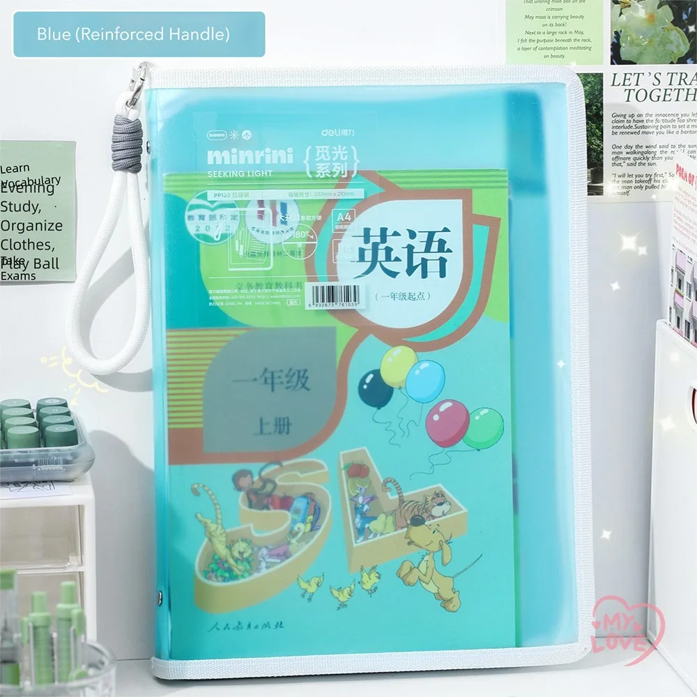 Gifts Portable Colored File Bag Transparent Student Stationery Test Paper Storage Bags A4 Students Folders
Gifts Portable Colored File Bag Transparent Student Stationery Test Paper Storage Bags A4 Students Folders