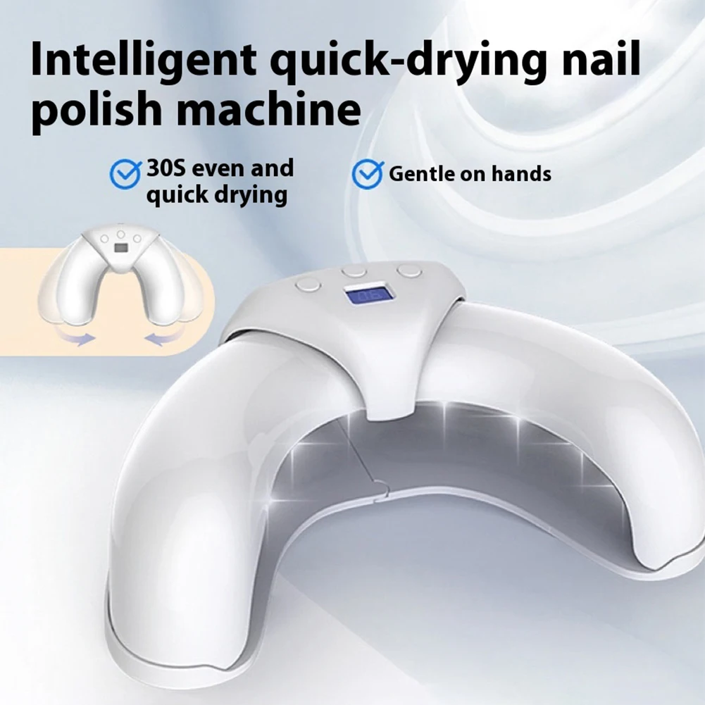 UV LED Nail Lamp Foldable Nail Curing Light with Display Screen Protecting The Back of The Hand for Fingernail and Toenail Nail
UV LED Nail Lamp Foldable Nail Curing Light with Display Screen Protecting The Back of The Hand for Fingernail and Toenail Nail
