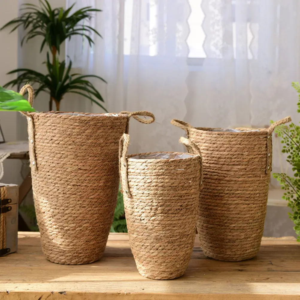 Sturdy Woven Plant Basket Large Capacity Flower Holder for Home Decor Desktop Garden Planter Multi-Purpose Storage Organizer
Sturdy Woven Plant Basket Large Capacity Flower Holder for Home Decor Desktop Garden Planter Multi-Purpose Storage Organizer