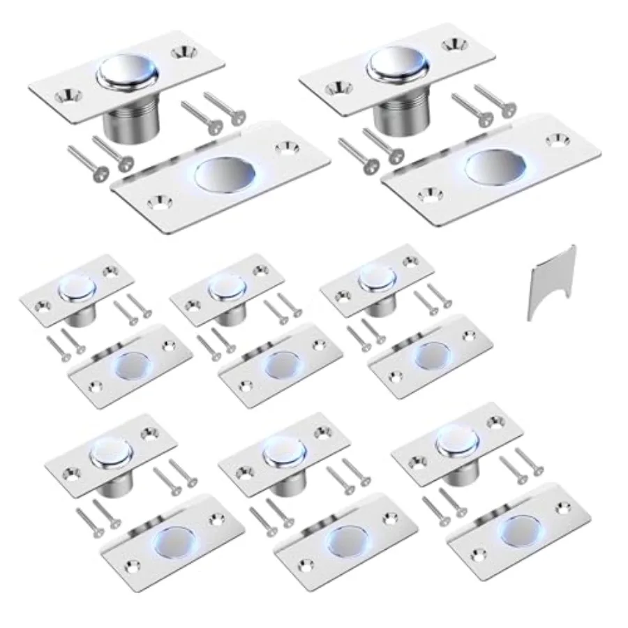 Door Ball Catch Hardware, Adjustable Hidden Magnetic Ball Catch, Stainless Steel Strike Plate with Strong Suction, Door Ball Ca
Door Ball Catch Hardware, Adjustable Hidden Magnetic Ball Catch, Stainless Steel Strike Plate with Strong Suction, Door Ball Ca