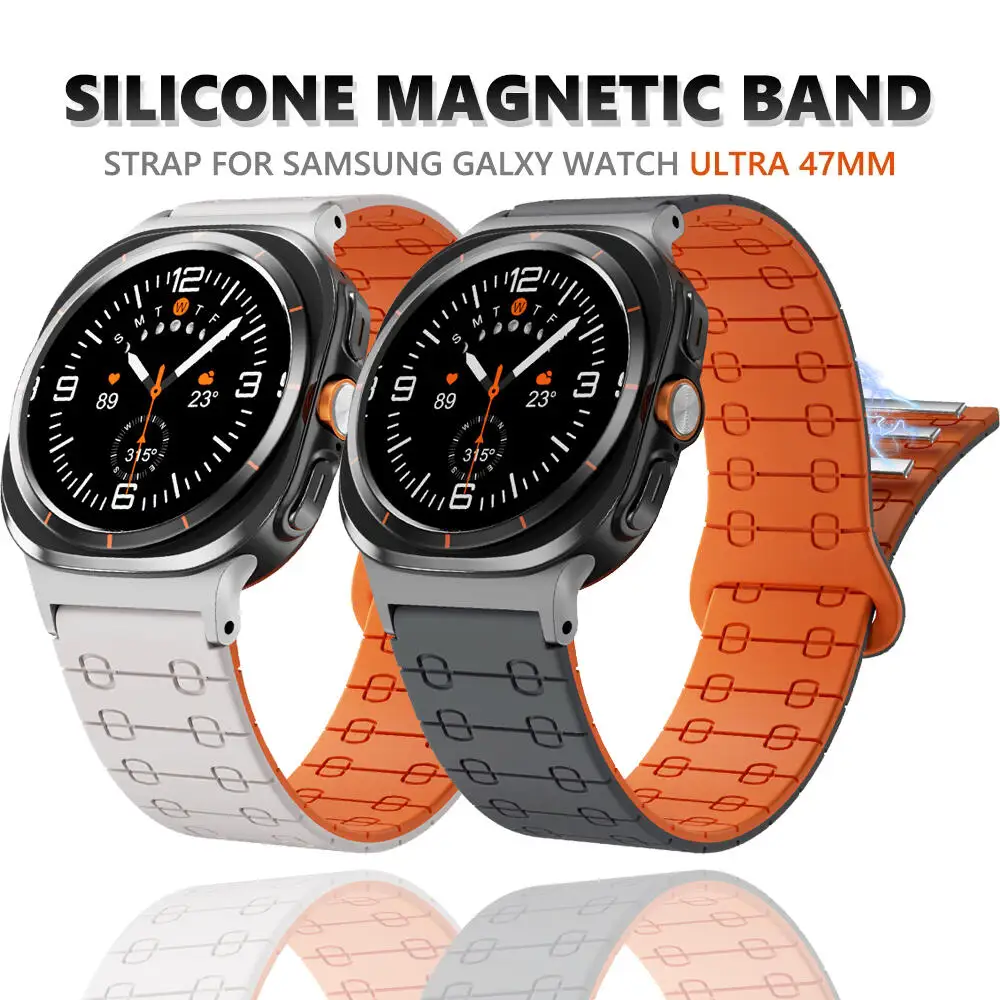 Магнитный силиконовый ремешок для Samsung Galaxy Watch Ultra 47 мм, ремешок для Galaxy 7 Ultra 47 мм, спортивная петля, ремешок для часов, браслет Correa
Магнитный силиконовый ремешок для Samsung Galaxy Watch Ultra 47 мм, ремешок для Galaxy 7 Ultra 47 мм, спортивная петля, ремешок для часов, браслет Correa