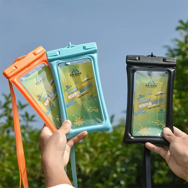 Universal Touch Screen Solid Color Waterproof Airbag Mobile Phone Bag Simple Fashion Water Sports rain Protection Mobile Phone
Universal Touch Screen Solid Color Waterproof Airbag Mobile Phone Bag Simple Fashion Water Sports rain Protection Mobile Phone