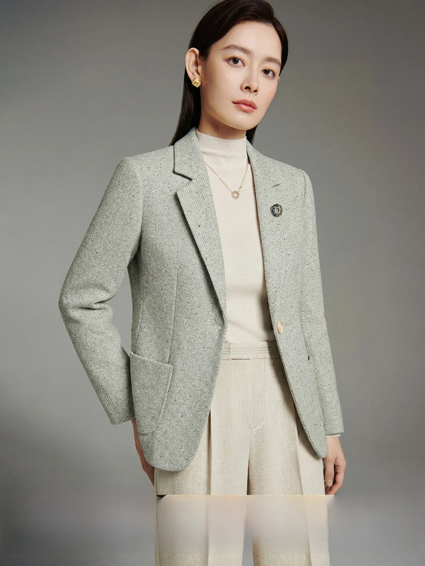 CVANEA Commuter Sle Acid Wool Straight Leg Suit Jaet Women's Faion Versatile Long Sve Breathable Spring Coat
CVANEA Commuter Sle Acid Wool Straight Leg Suit Jaet Women's Faion Versatile Long Sve Breathable Spring Coat
