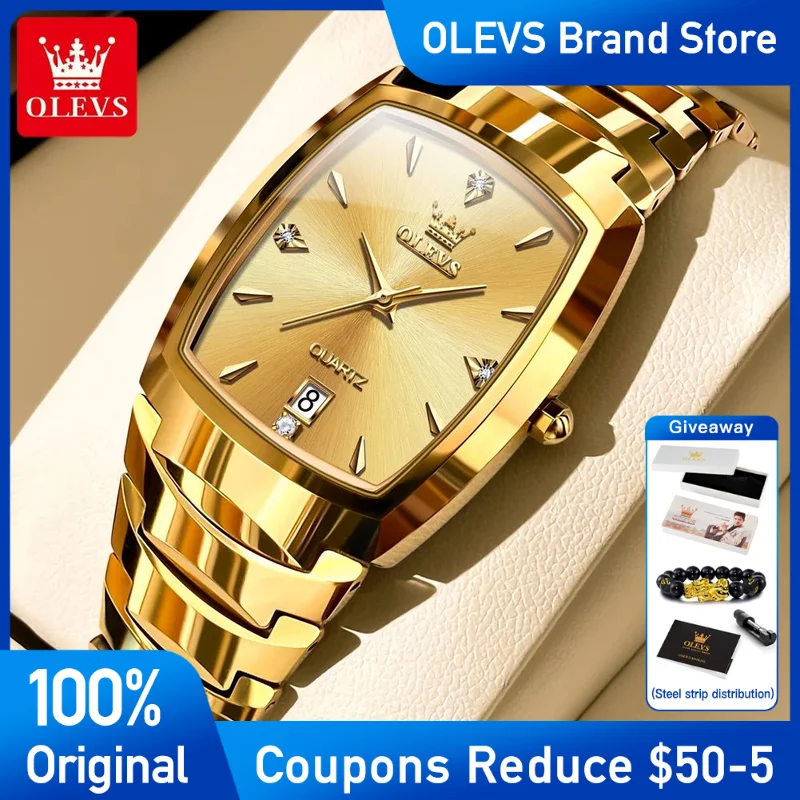 OLEVS Mens Watch Classic luxury Golden Stainless steel Brand Quartz Watch Waterproof Luminous calendar high-end Men Reloj
OLEVS Mens Watch Classic luxury Golden Stainless steel Brand Quartz Watch Waterproof Luminous calendar high-end Men Reloj
