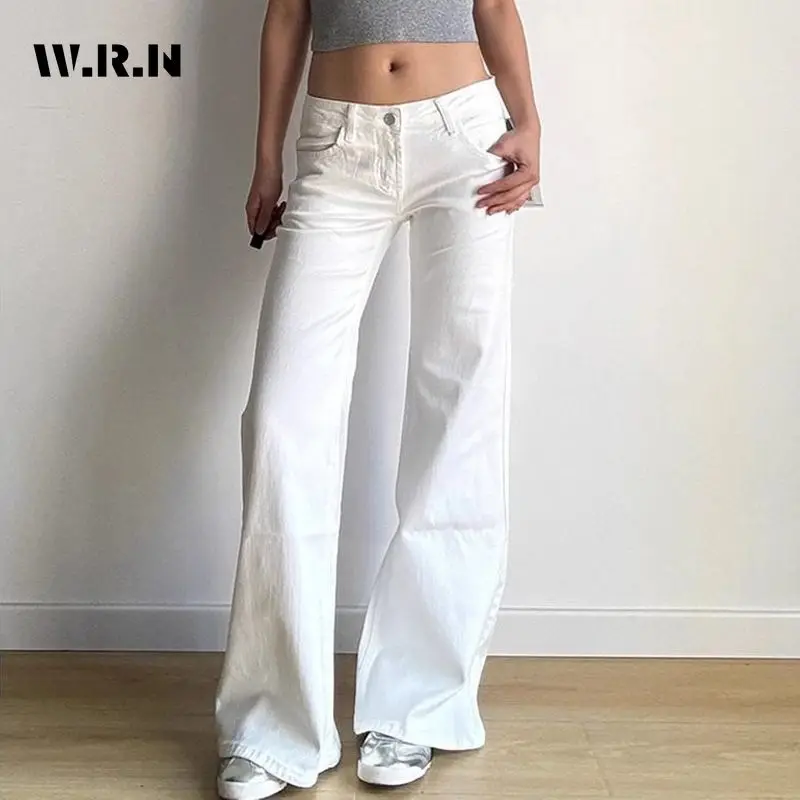 Normcore Y2K Baggy Basics 2000s Denim Trouser White Casual Minimalist Pants Women Street Retro Low Waist Solid Color Jeans
Normcore Y2K Baggy Basics 2000s Denim Trouser White Casual Minimalist Pants Women Street Retro Low Waist Solid Color Jeans