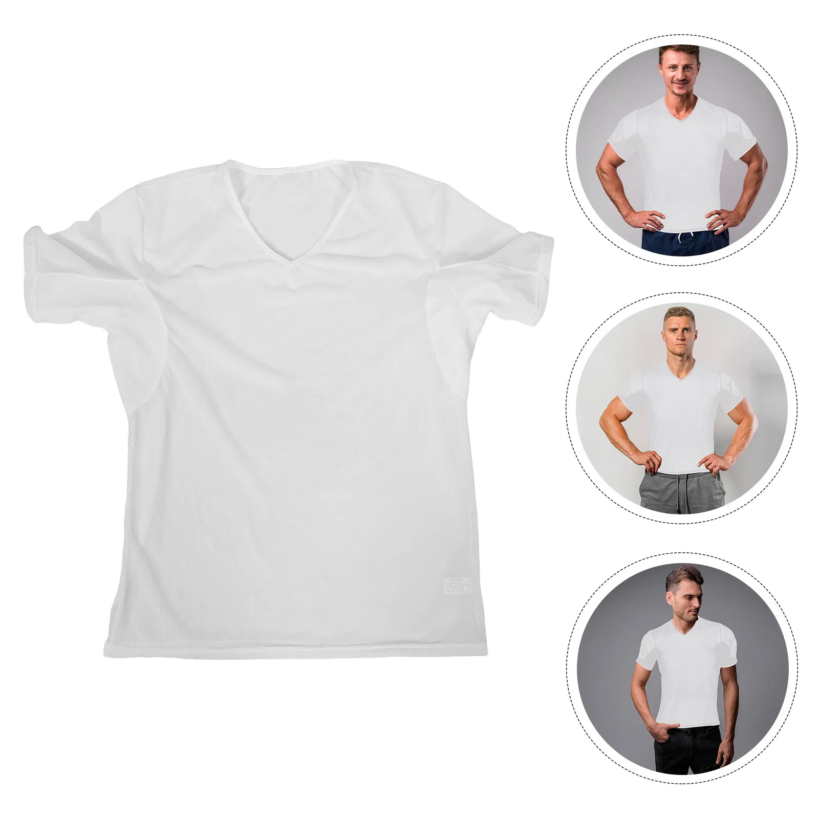 Lightweight Men Undershirt with Underarm Sweat Pads Sweat Proof Breathable T-Shirt for Daily and Sports Wear Men Undershirts
Lightweight Men Undershirt with Underarm Sweat Pads Sweat Proof Breathable T-Shirt for Daily and Sports Wear Men Undershirts
