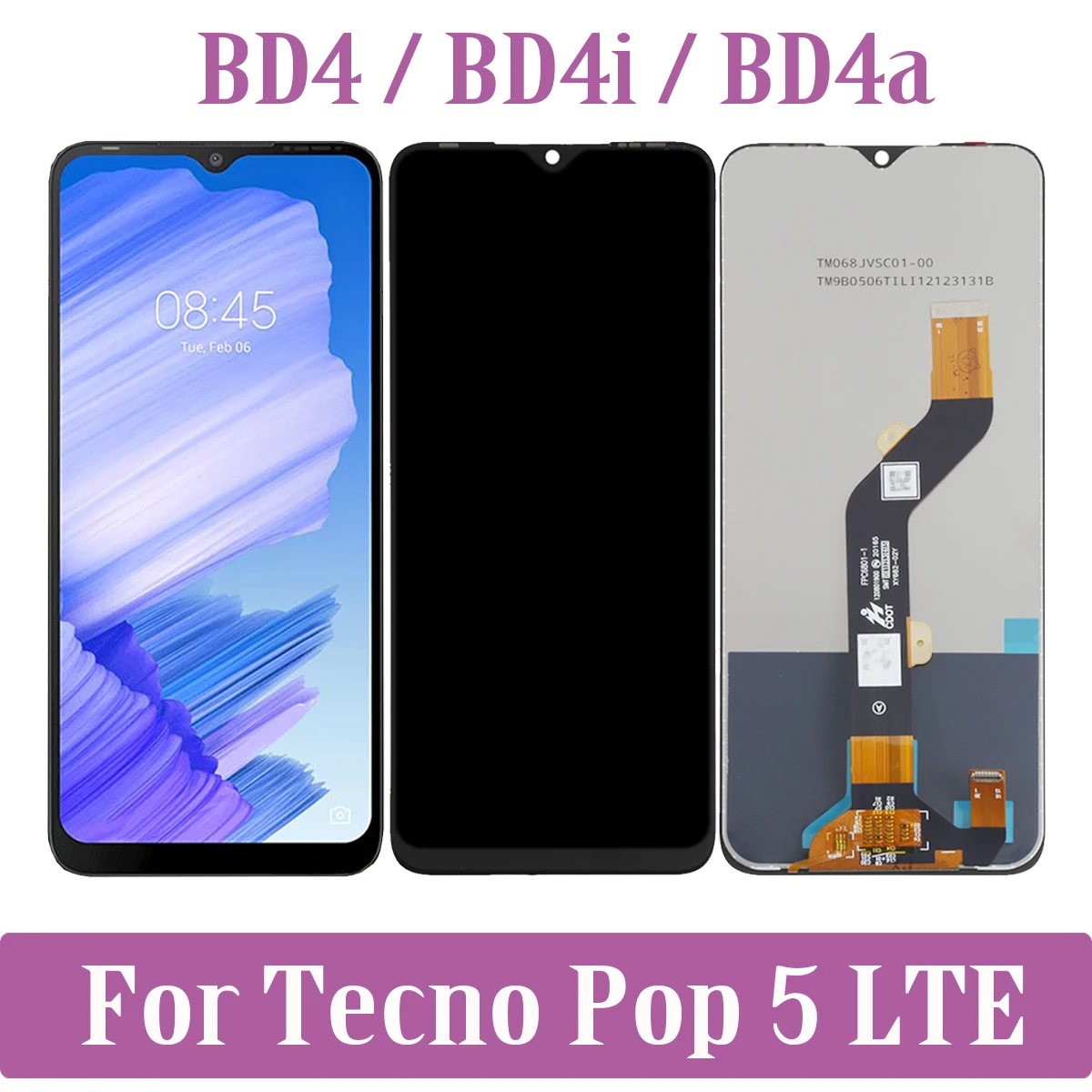 For Tecno Pop 5 LTE 5LTE BD4 BD4i BD4a LCD Display Touch Screen Digitizer Assembly
For Tecno Pop 5 LTE 5LTE BD4 BD4i BD4a LCD Display Touch Screen Digitizer Assembly