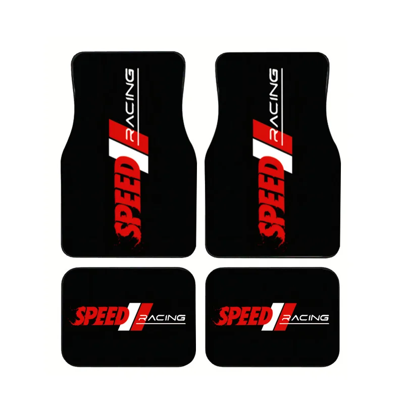 4Pcs Racing Style Car Floor Mats, Black & Red Color Block, Non-Slip, All Weather Universal Auto Liners, Car Interior Accessories
4Pcs Racing Style Car Floor Mats, Black & Red Color Block, Non-Slip, All Weather Universal Auto Liners, Car Interior Accessories