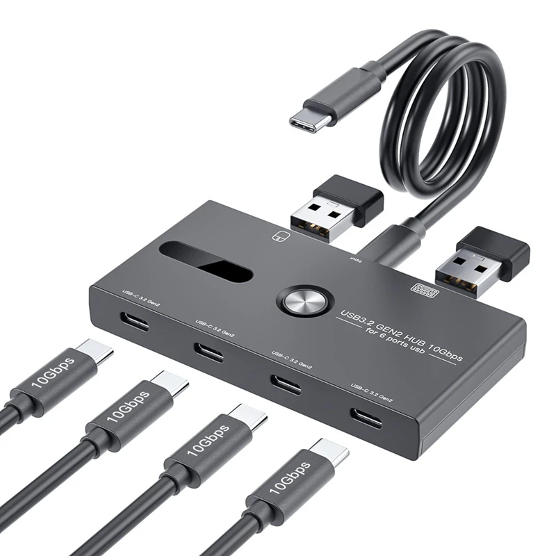 10Gbps USB C Hub, 6 Ports USB C Splitter, Laptop,HUB Hub 3.2 Gen2 4-Port USB C Splitter
10Gbps USB C Hub, 6 Ports USB C Splitter, Laptop,HUB Hub 3.2 Gen2 4-Port USB C Splitter