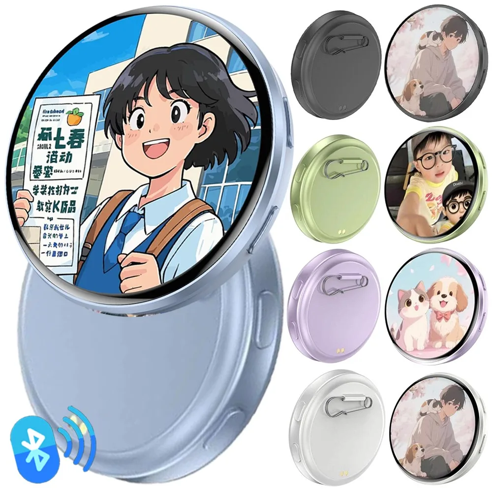 Anime E-Badge Display Pin 1.7 Inch Touch Screen LED Button Collectible Cyber Dynamic Images GIFs Short Videos Gift for Friends
Anime E-Badge Display Pin 1.7 Inch Touch Screen LED Button Collectible Cyber Dynamic Images GIFs Short Videos Gift for Friends