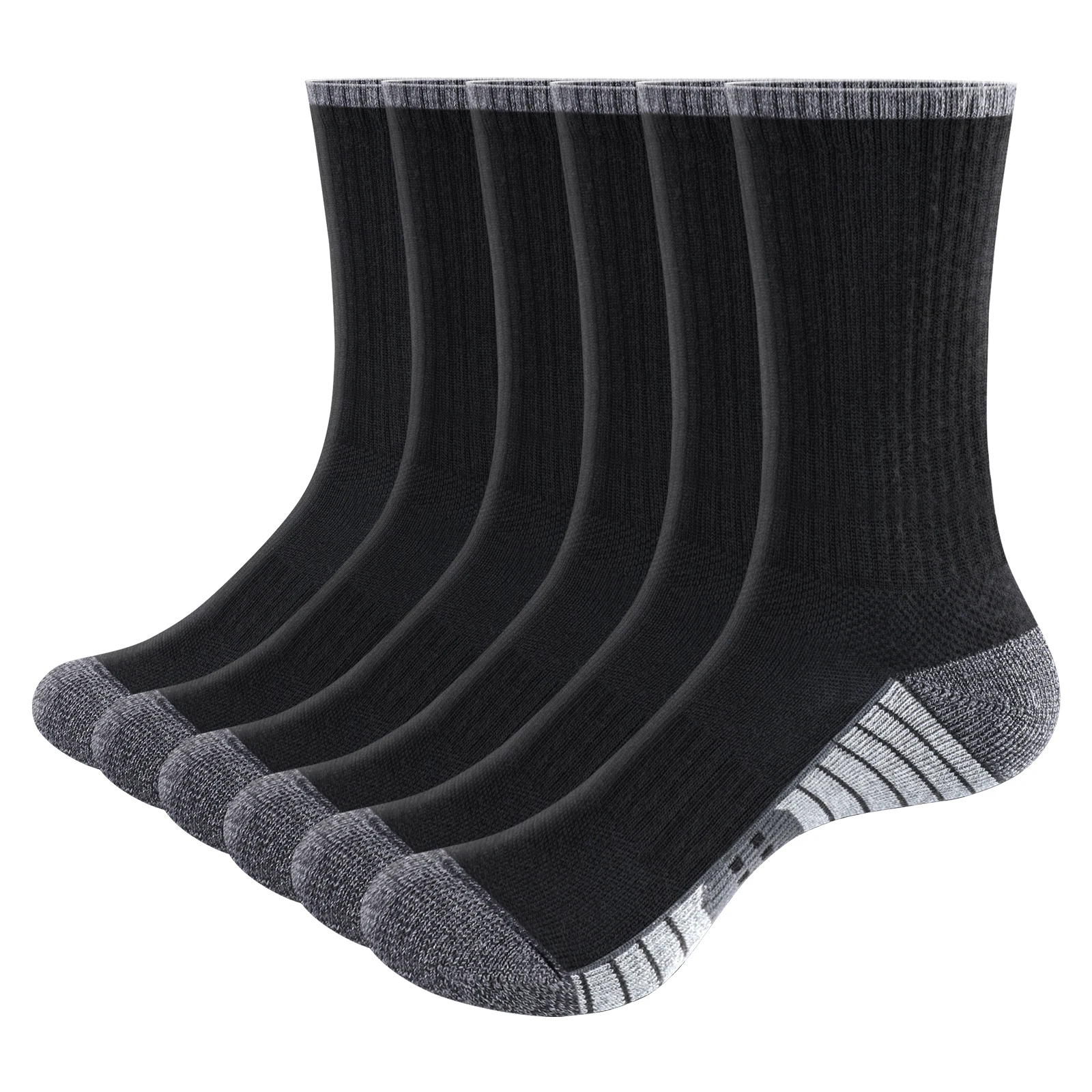 YUEDGE Men's Cushioned Crew Socks Moisture Wicking Cotton Casual Athletic Socks Performance Gym Tennis Walking Sports 6 Pairs
YUEDGE Men's Cushioned Crew Socks Moisture Wicking Cotton Casual Athletic Socks Performance Gym Tennis Walking Sports 6 Pairs
