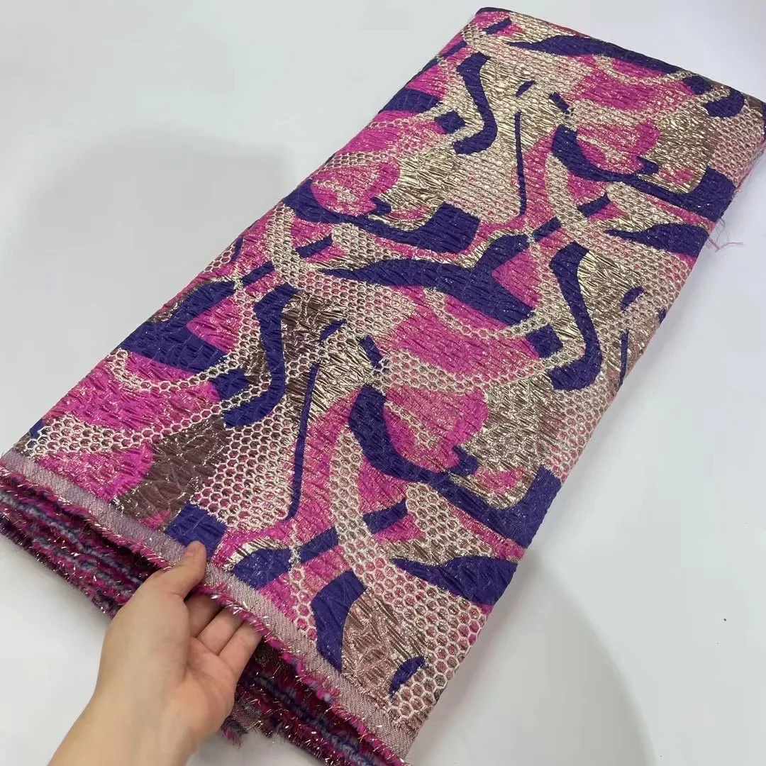 African Jacquard Lace Fabric French Gild Fabric Embroidered Nigerian Brocade Lace Fabric for 2025 Party Dress HJ6212
African Jacquard Lace Fabric French Gild Fabric Embroidered Nigerian Brocade Lace Fabric for 2025 Party Dress HJ6212