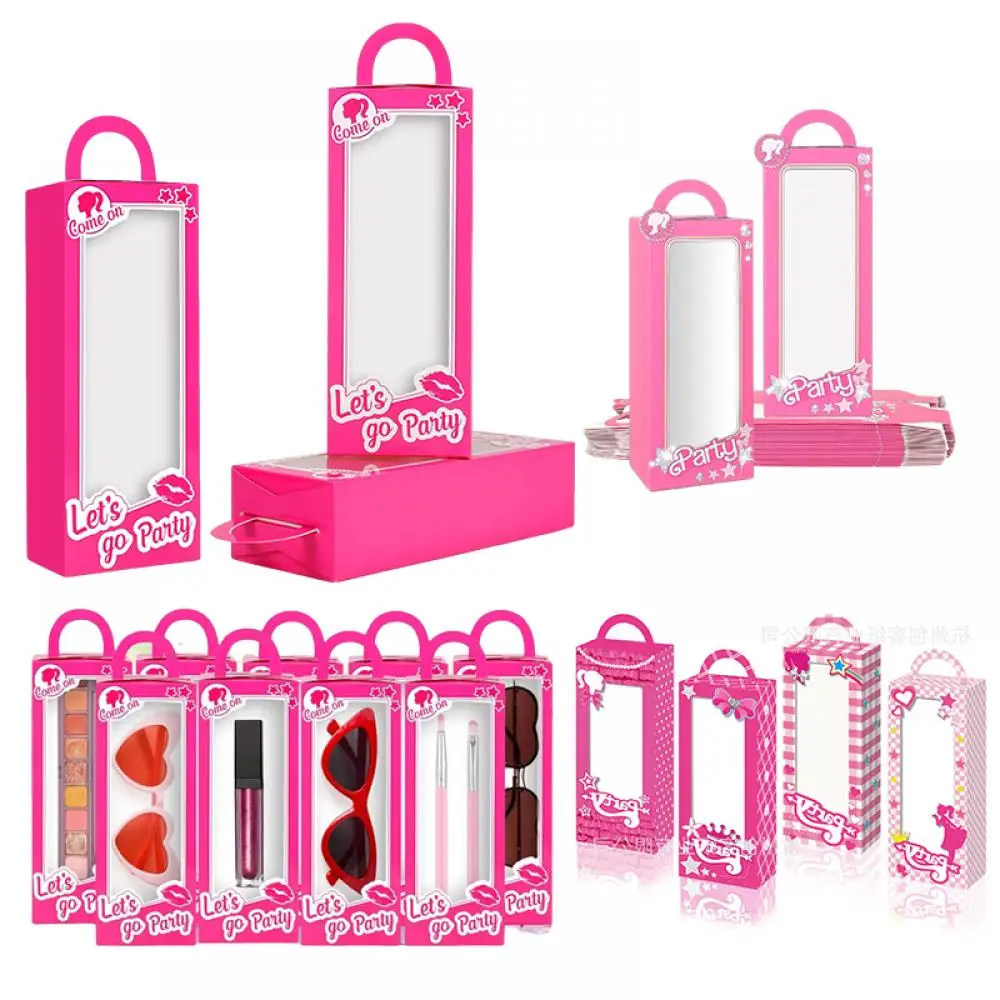 New Barbie Princess Gift Box Cookie Candy Packag Bag Party Supplies Pink Gift Bag Christmas Handheld Paper Boxs Diy Decorations
New Barbie Princess Gift Box Cookie Candy Packag Bag Party Supplies Pink Gift Bag Christmas Handheld Paper Boxs Diy Decorations