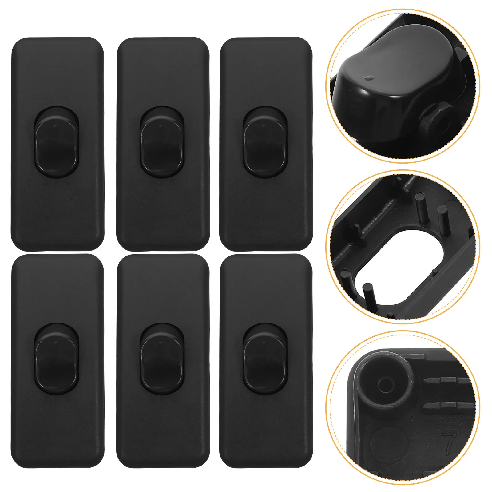 10pcs Rocker Switch For Inline Cord Switch Replacement Desk Floor Lamp Fan Bedside Light Tabletop Lamp Power Button Pp Material
10pcs Rocker Switch For Inline Cord Switch Replacement Desk Floor Lamp Fan Bedside Light Tabletop Lamp Power Button Pp Material