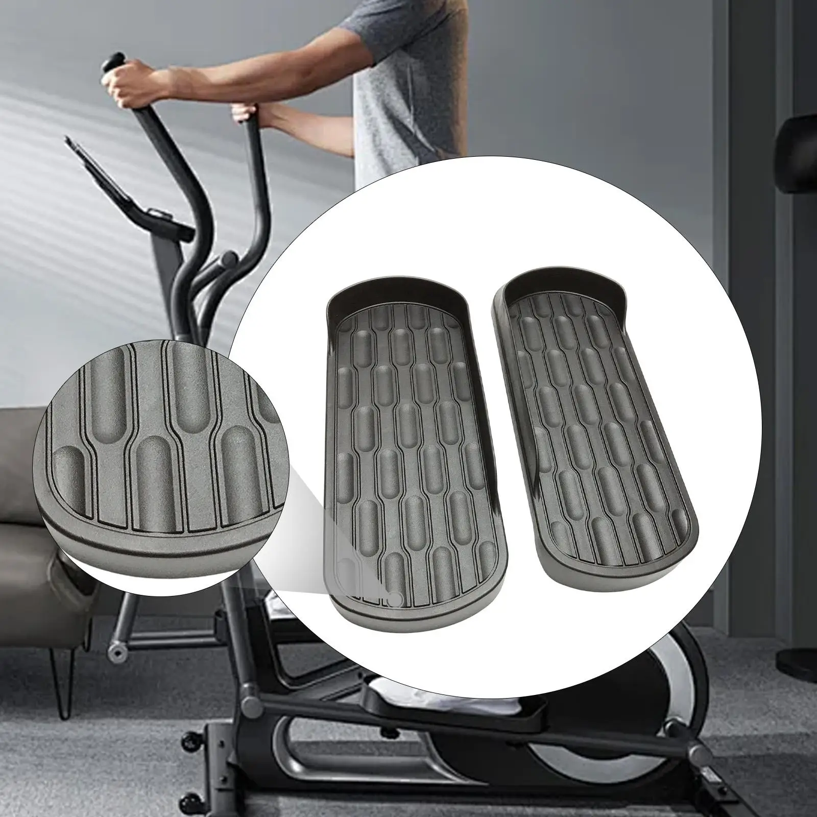 2x Elliptical Trainer Foot Pedals Easy to Install for Home Sports Office
2x Elliptical Trainer Foot Pedals Easy to Install for Home Sports Office