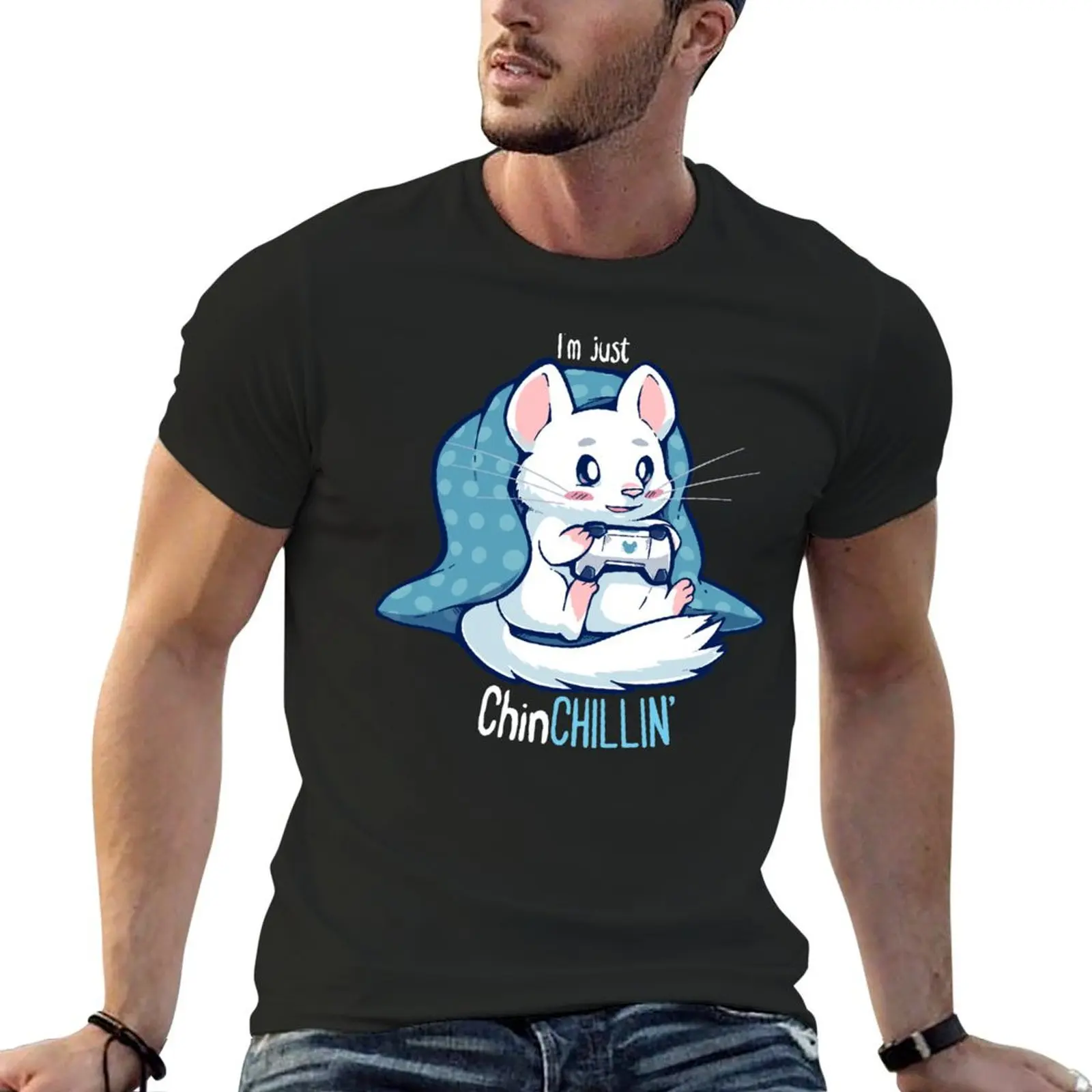ChinCHILLIN and Gaming T-Shirt fashion shirts shirts graphic tee cotton t shirt men
ChinCHILLIN and Gaming T-Shirt fashion shirts shirts graphic tee cotton t shirt men