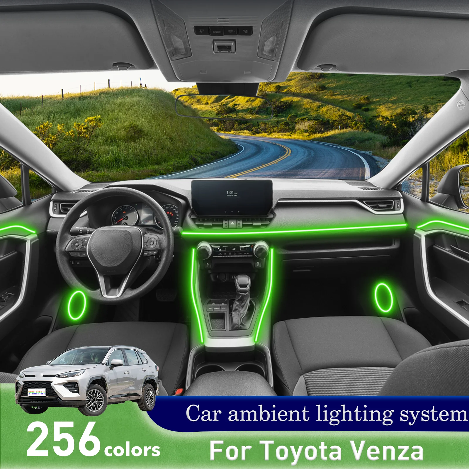 For Toyota Venza Car Interior Decorative Ambient Light RGB 64-Color LED Smart Remote Control Energy Saving Efficient Set
For Toyota Venza Car Interior Decorative Ambient Light RGB 64-Color LED Smart Remote Control Energy Saving Efficient Set