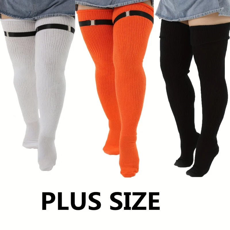 1 Pair of Plus-Size Women'S Over-The-Knee Socks with Anti-Slip Bands for Thick Calves Fat Woman Thigh High Stockings
1 Pair of Plus-Size Women'S Over-The-Knee Socks with Anti-Slip Bands for Thick Calves Fat Woman Thigh High Stockings