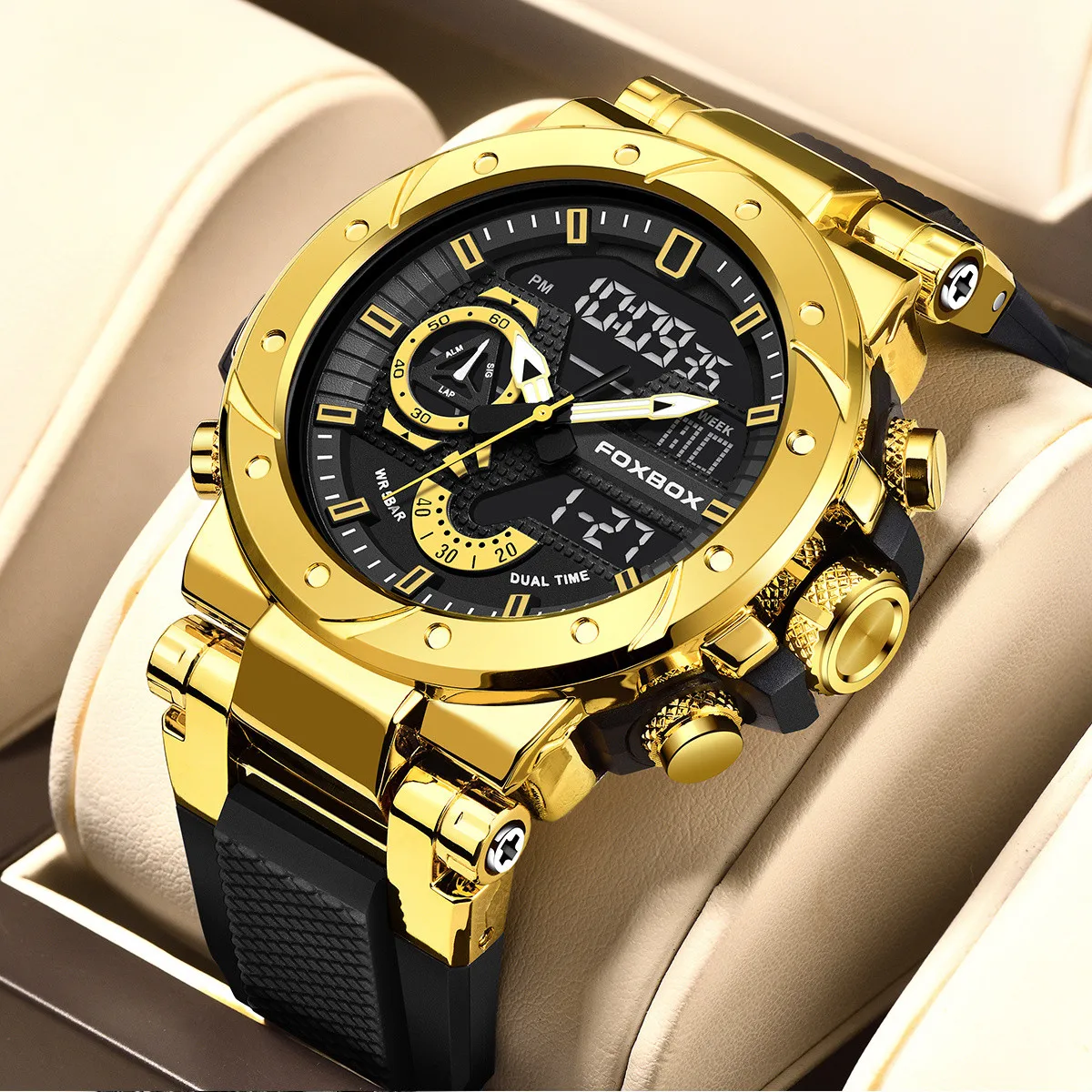 LIGE Man Watch Fashion Strap Military Sport Calendar Week Quartz Watches LED Dual Display Chronograph Digital Watches for Men
LIGE Man Watch Fashion Strap Military Sport Calendar Week Quartz Watches LED Dual Display Chronograph Digital Watches for Men