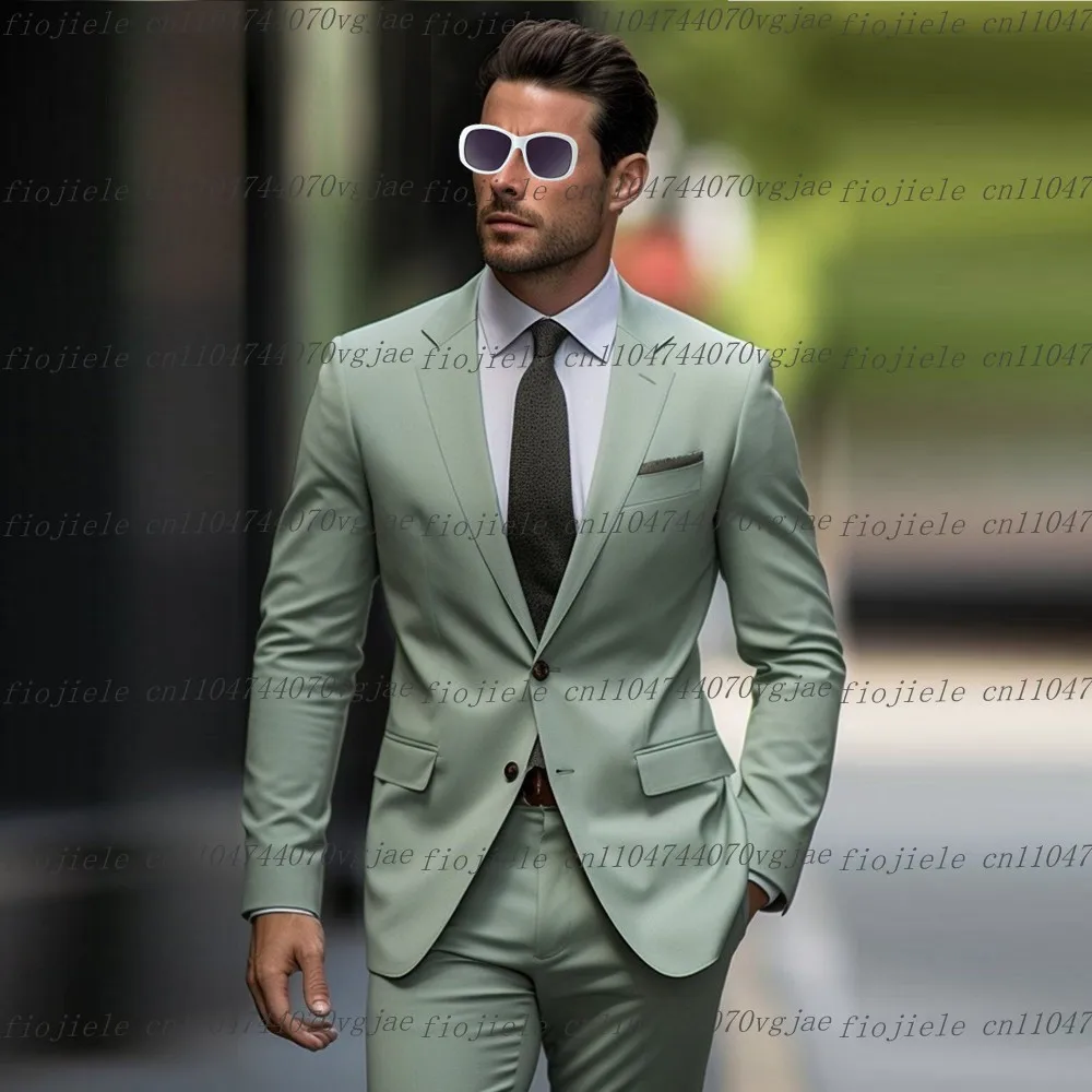 Mint Green Men Suit Formal Occasion Wedding Party Groom Groomsman Business Prom Male Tuxedos Customize 2 Piece Set Jacket Pants
Mint Green Men Suit Formal Occasion Wedding Party Groom Groomsman Business Prom Male Tuxedos Customize 2 Piece Set Jacket Pants