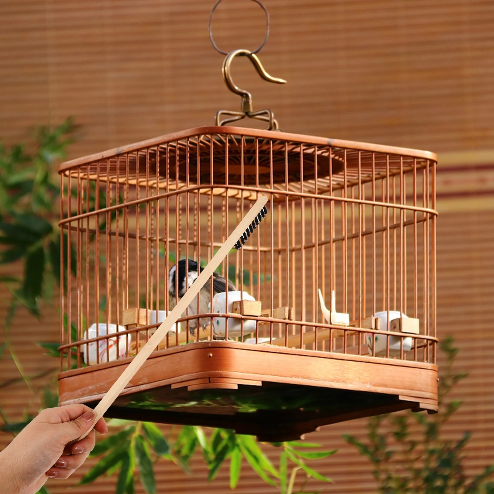 Bird Cage Cleaning Brush Long Handle Bamboo Cage Brushes for Household Duster Parrot Accessories Pet Supplies Stubborn Stains
Bird Cage Cleaning Brush Long Handle Bamboo Cage Brushes for Household Duster Parrot Accessories Pet Supplies Stubborn Stains