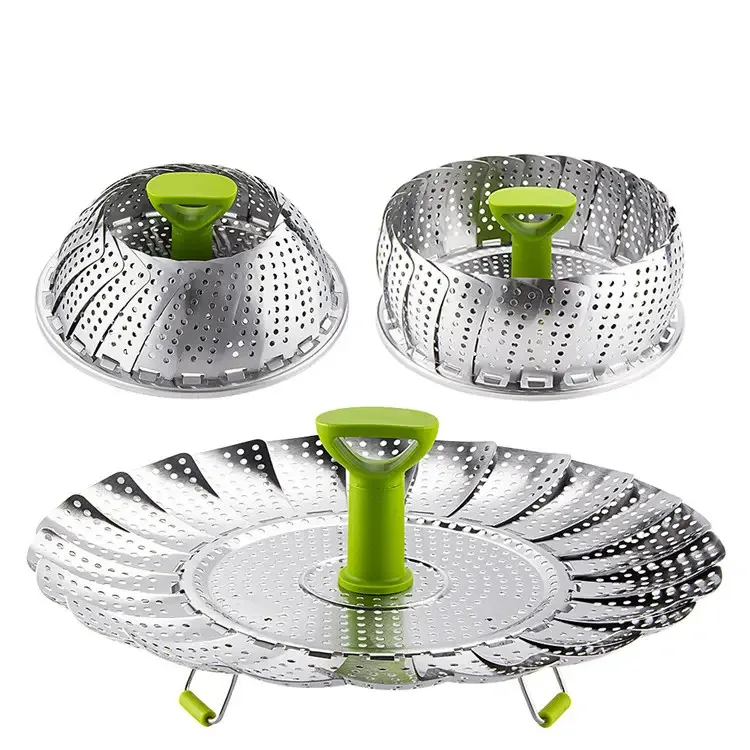 9/11Inch Stainless Steel Lotus Steaming Tray Folding Expandable Food Steamer Rack Multi-Function Mesh Steamer Basket for Cooking
9/11Inch Stainless Steel Lotus Steaming Tray Folding Expandable Food Steamer Rack Multi-Function Mesh Steamer Basket for Cooking