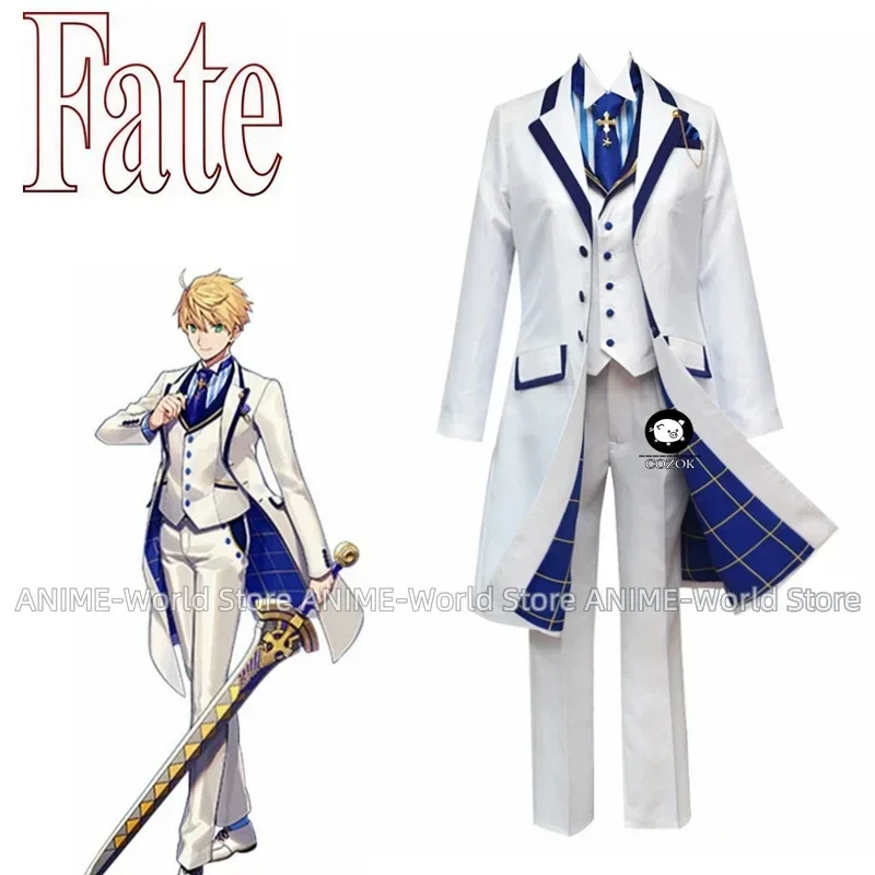 New Fate Grand Orde FGO Saber King Arthur Cosplay Costume Outfit Arthur Pendragon White Rose King of Knights Cosplay
New Fate Grand Orde FGO Saber King Arthur Cosplay Costume Outfit Arthur Pendragon White Rose King of Knights Cosplay