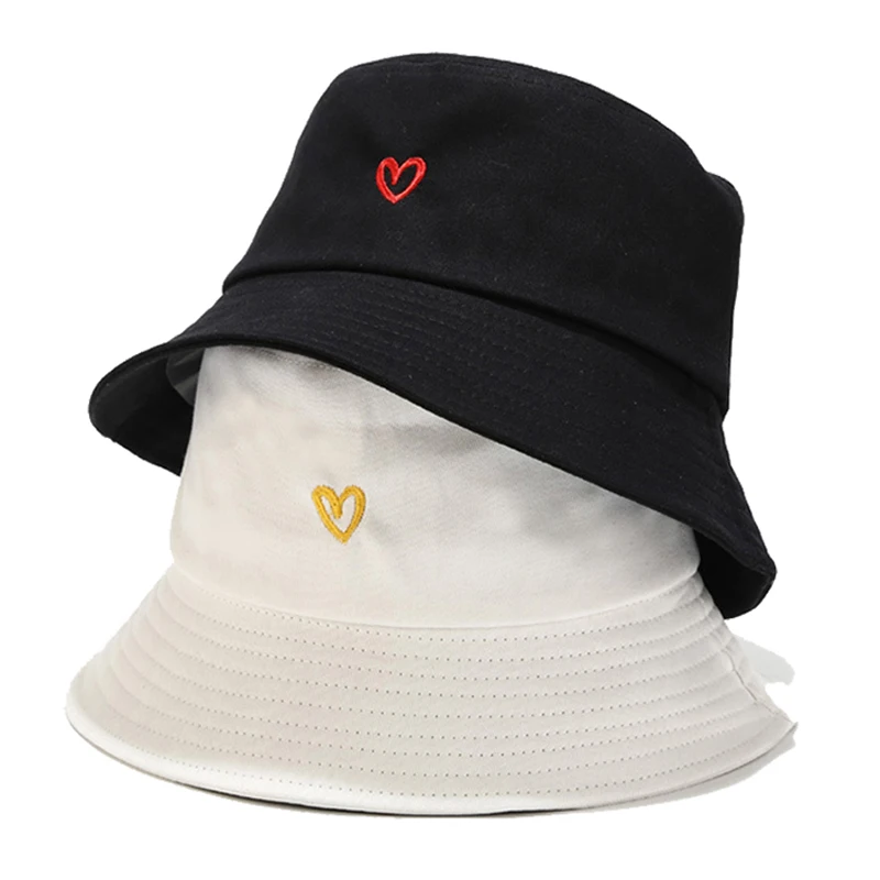 Love Embroidery Fisherman Hat for Women Men Solid Heart Cotton Bucket Hat Casual Panana Basin Cap Outdoor Sunshade Beach Sun Hat
Love Embroidery Fisherman Hat for Women Men Solid Heart Cotton Bucket Hat Casual Panana Basin Cap Outdoor Sunshade Beach Sun Hat