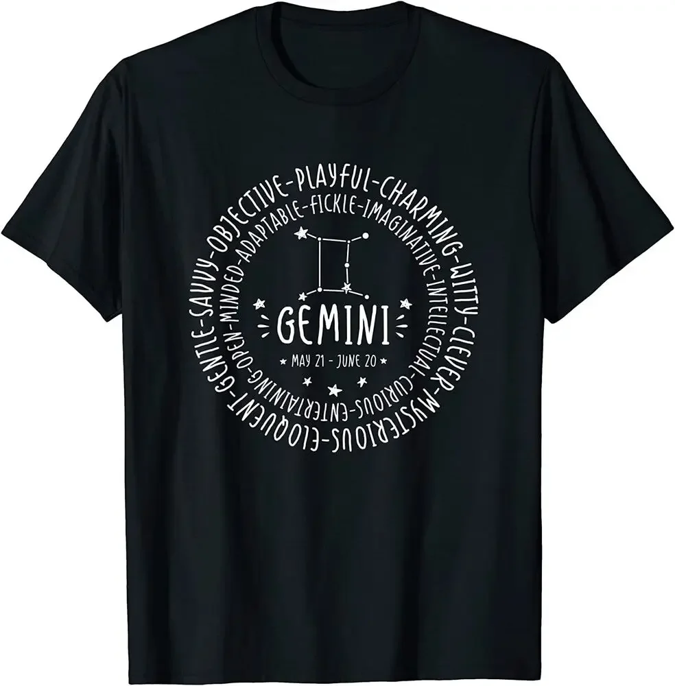 Gemini индивидуальные звездные Знаки зодиака Футболка "Астрология" тройники высокого качества 100% хлопок короткий рукав
Gemini индивидуальные звездные Знаки зодиака Футболка "Астрология" тройники высокого качества 100% хлопок короткий рукав