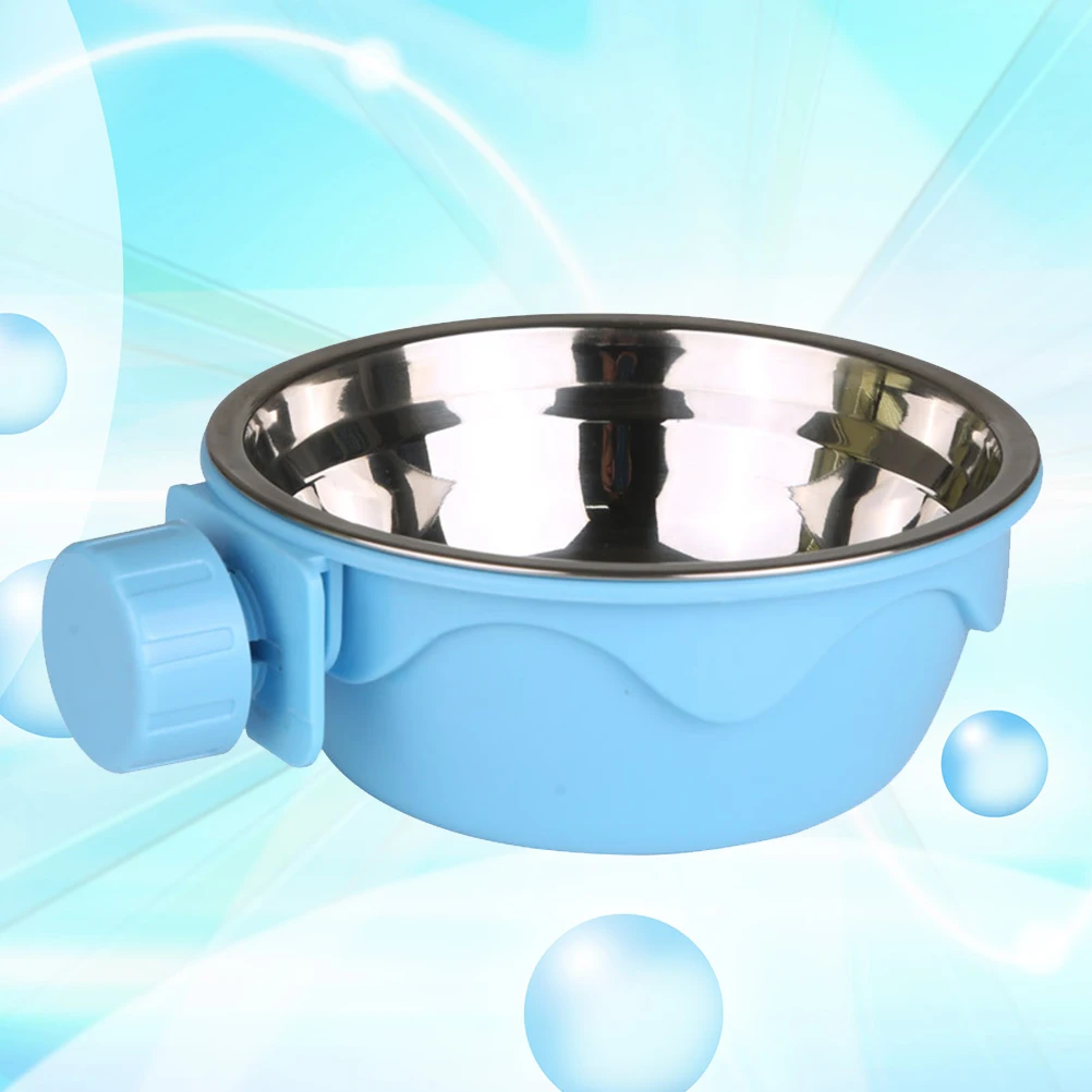 Hanging Stainless Steel Bowl Puppy Cat Rabbit Pet Food Bowls Blue Detachable Dog
Hanging Stainless Steel Bowl Puppy Cat Rabbit Pet Food Bowls Blue Detachable Dog